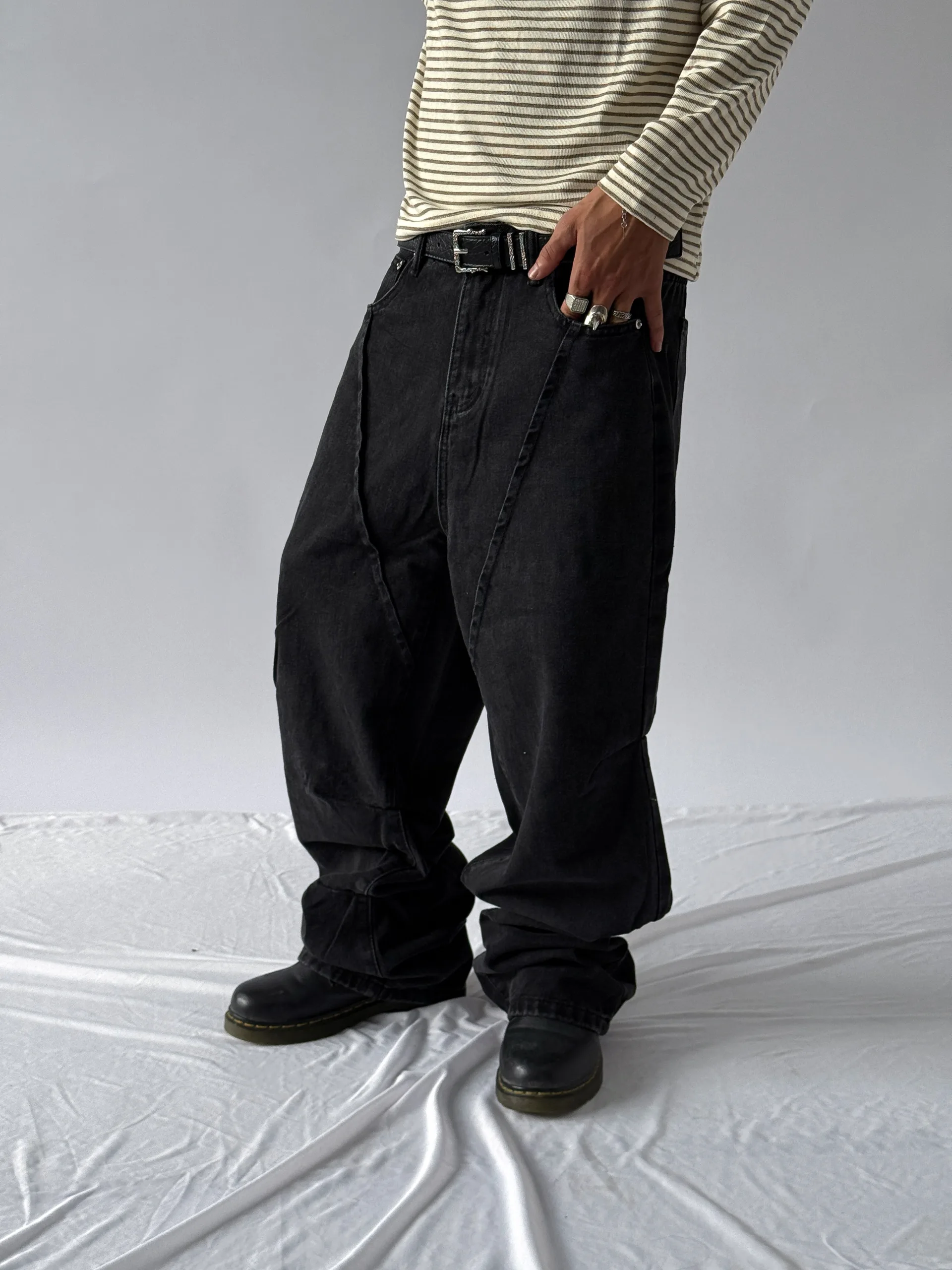 Drapped Wide Leg Pant
