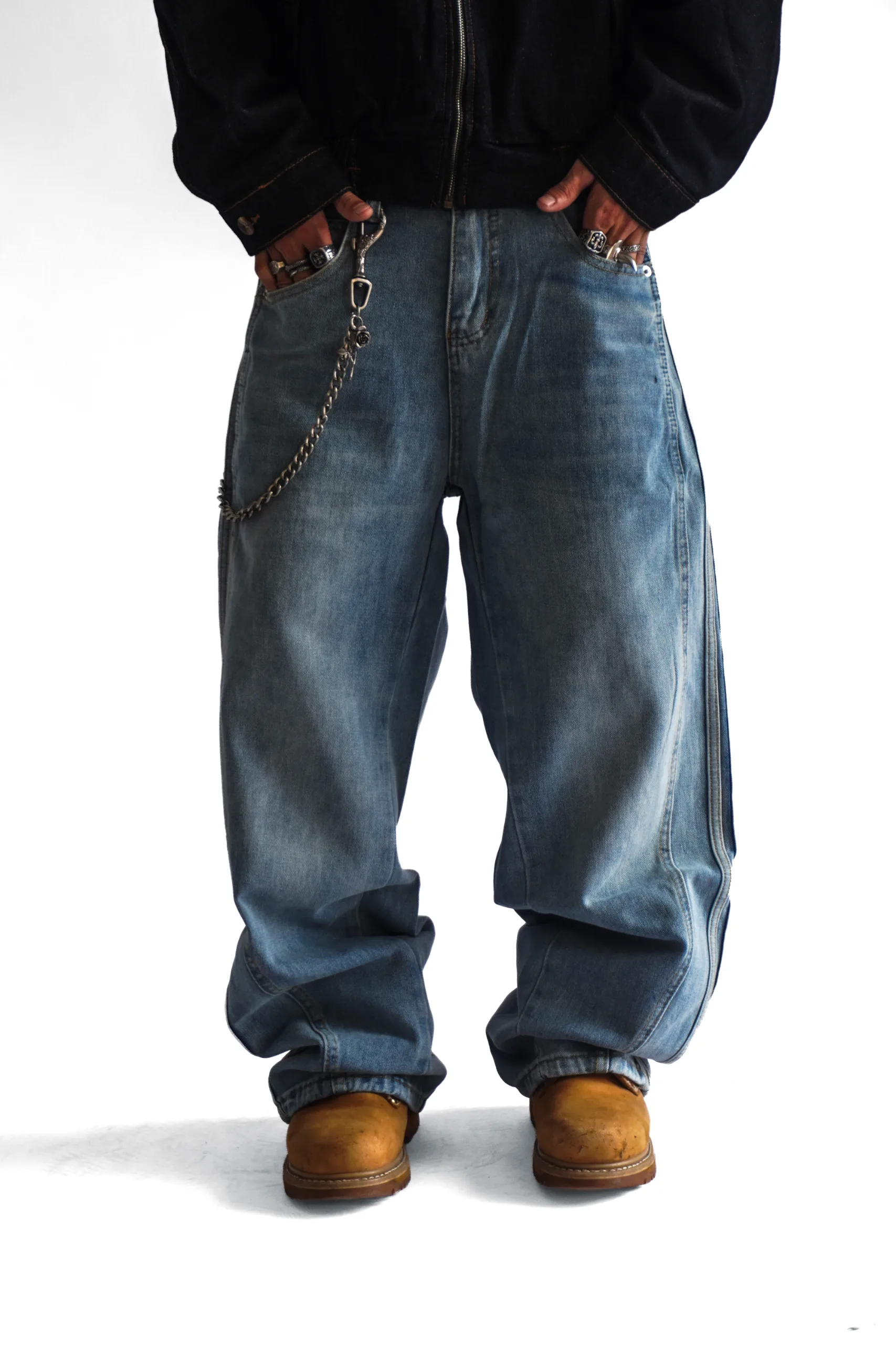 Blue Baggy Jeans