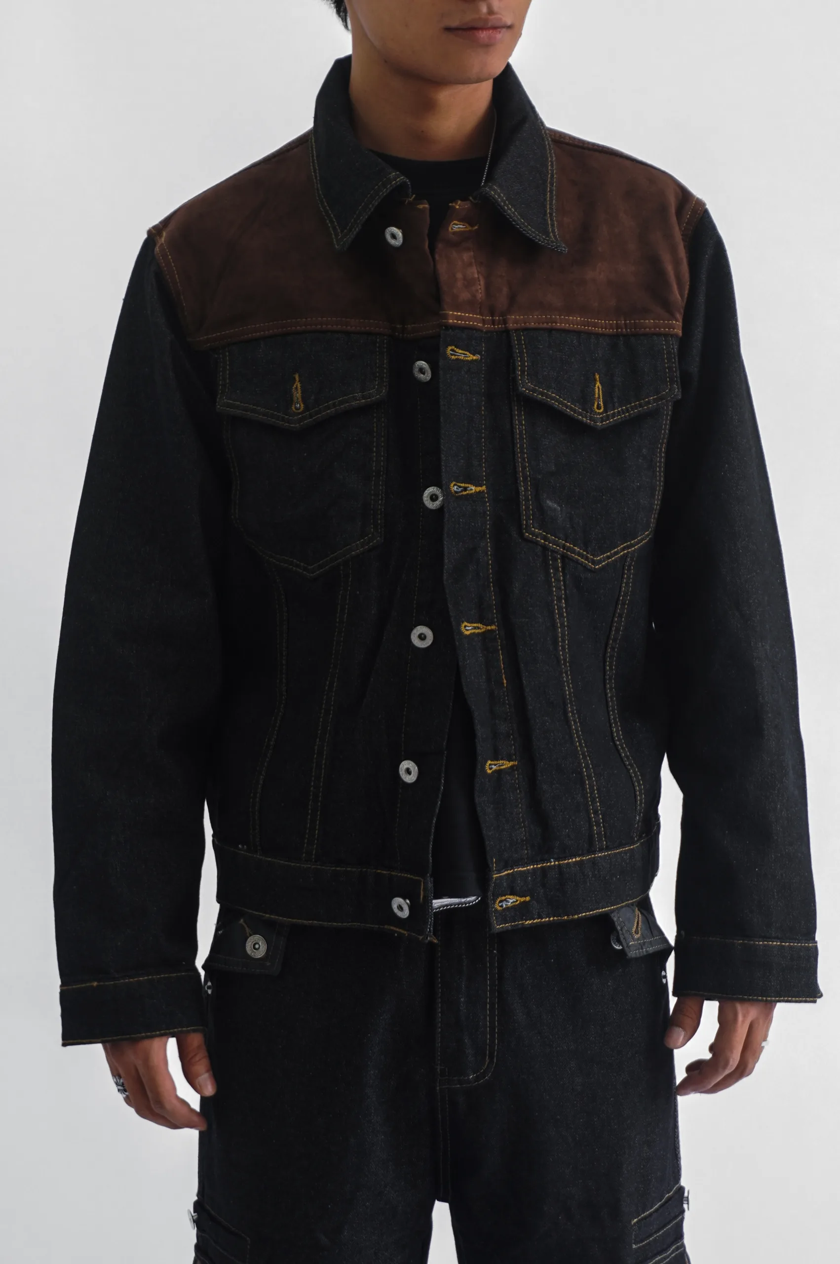 Two Textured Denim Jacket