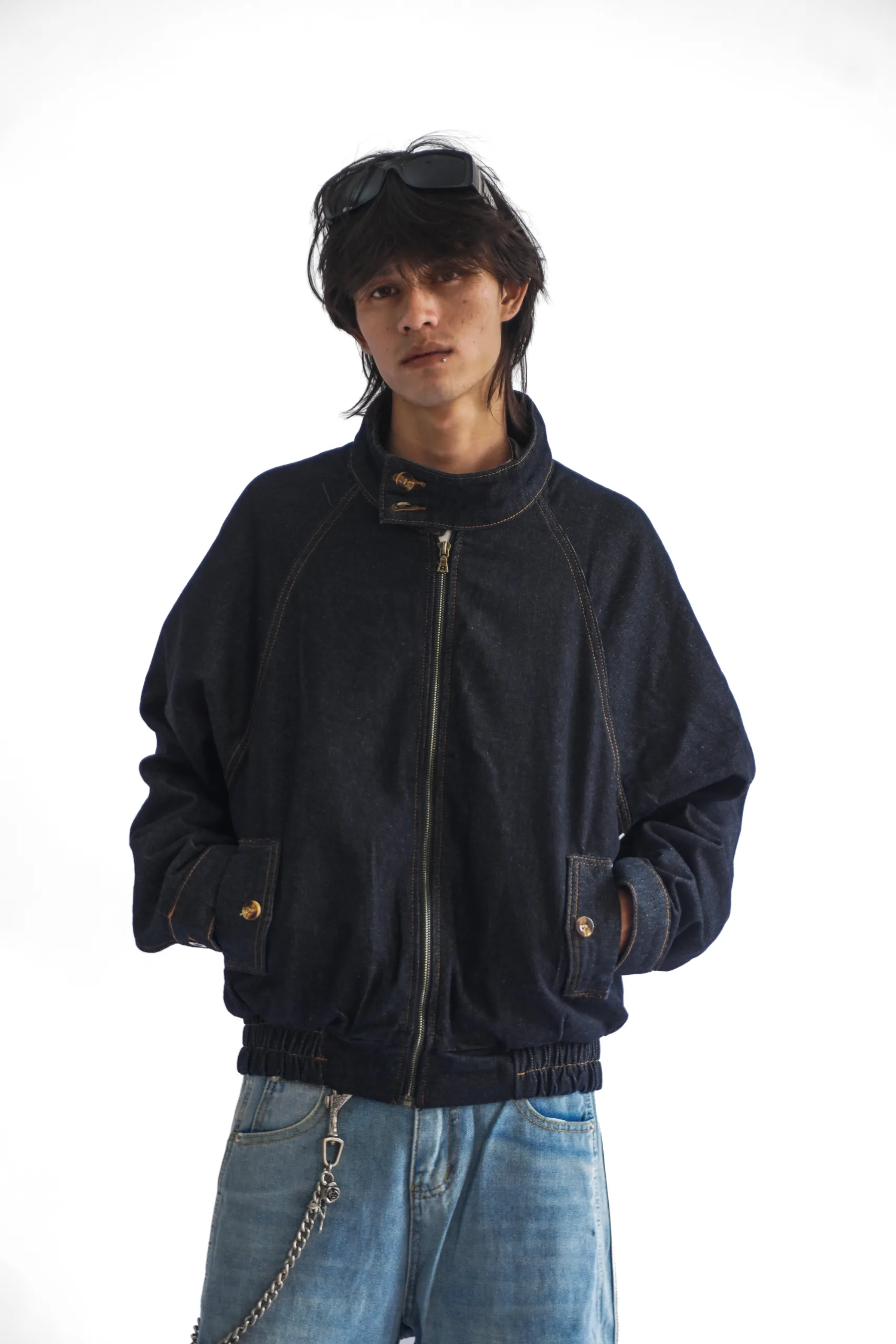 Denim Bomber Jacket