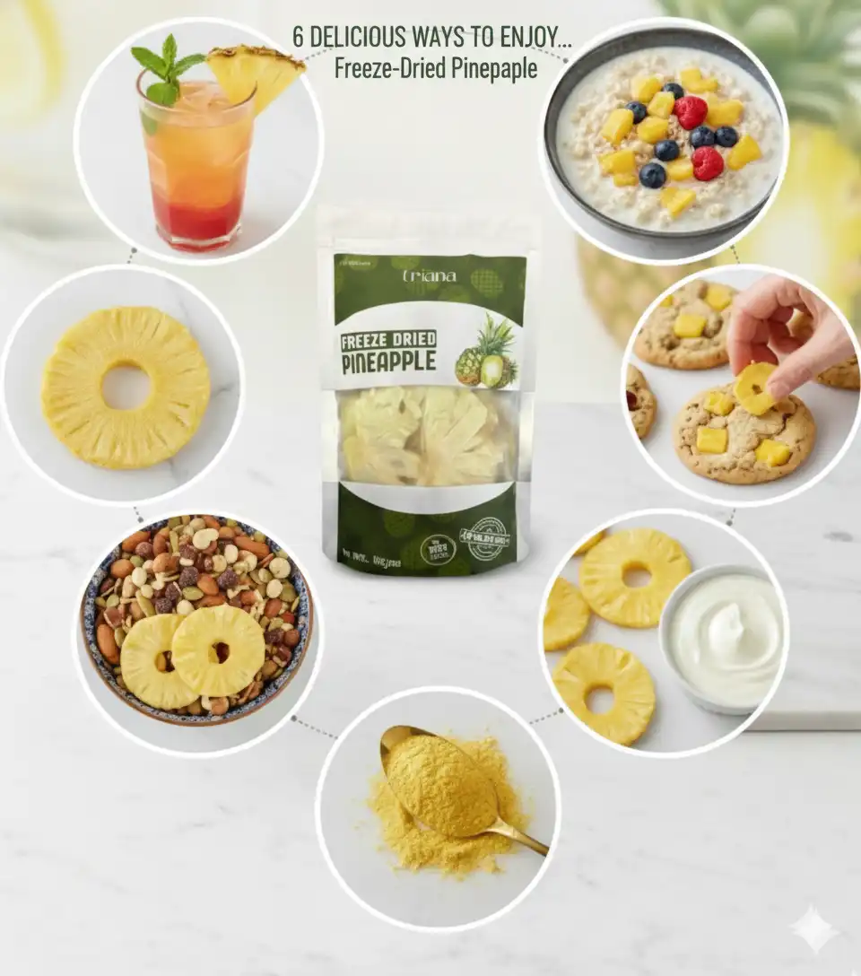 Product image of Freeze Dried Pineapple (30gm)
