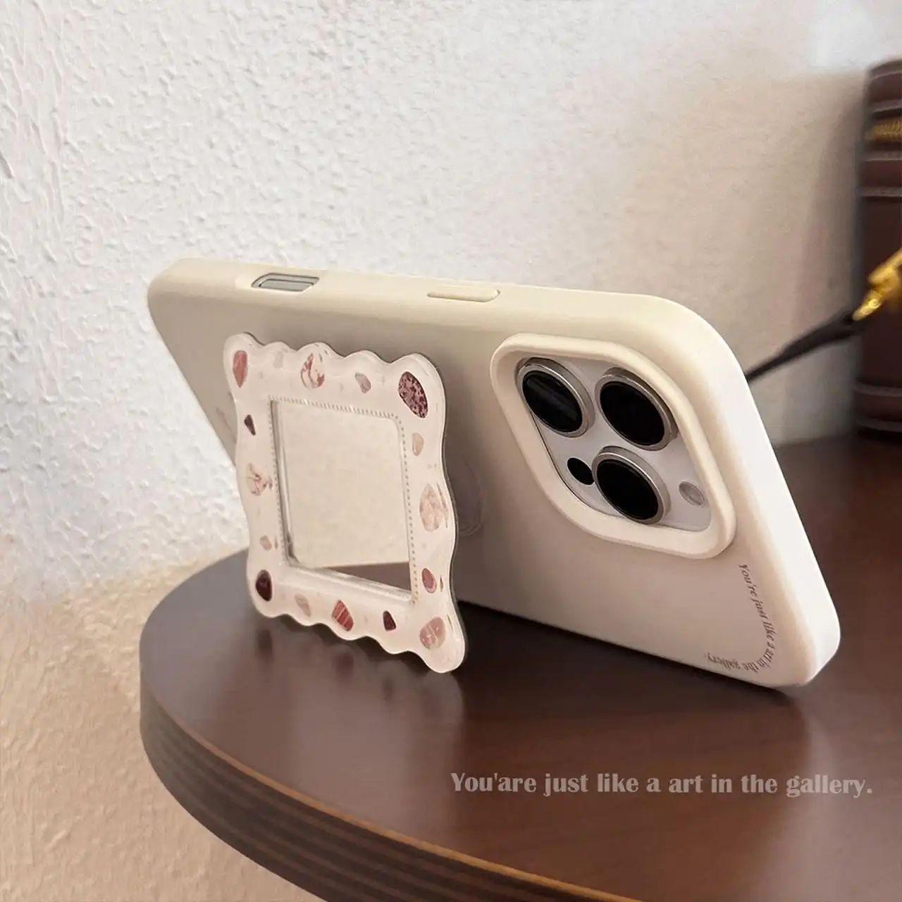Product image of Mirror case New Arrivals with silcone printed come With Pop Shocket