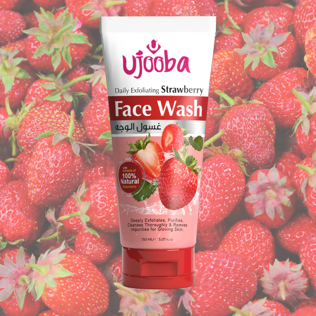 Product image of Ujooba Strawberry Radiant Glow for all Skin Type Face Wash  (150 ml)