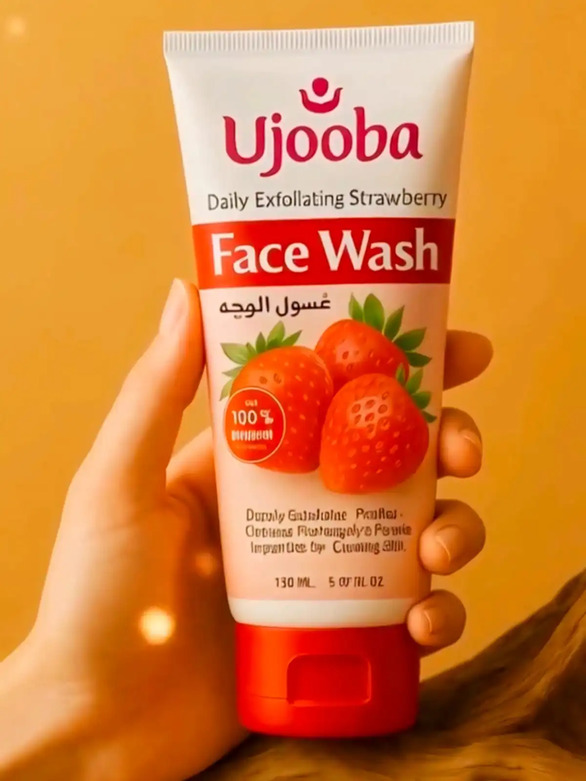 Product image of Ujooba Strawberry Radiant Glow for all Skin Type Face Wash  (150 ml)