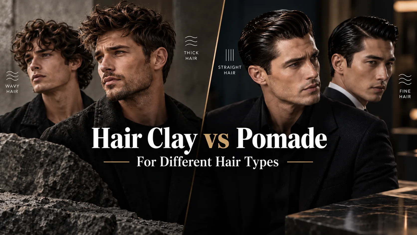Hair Clay vs Pomade for Different Hair Types