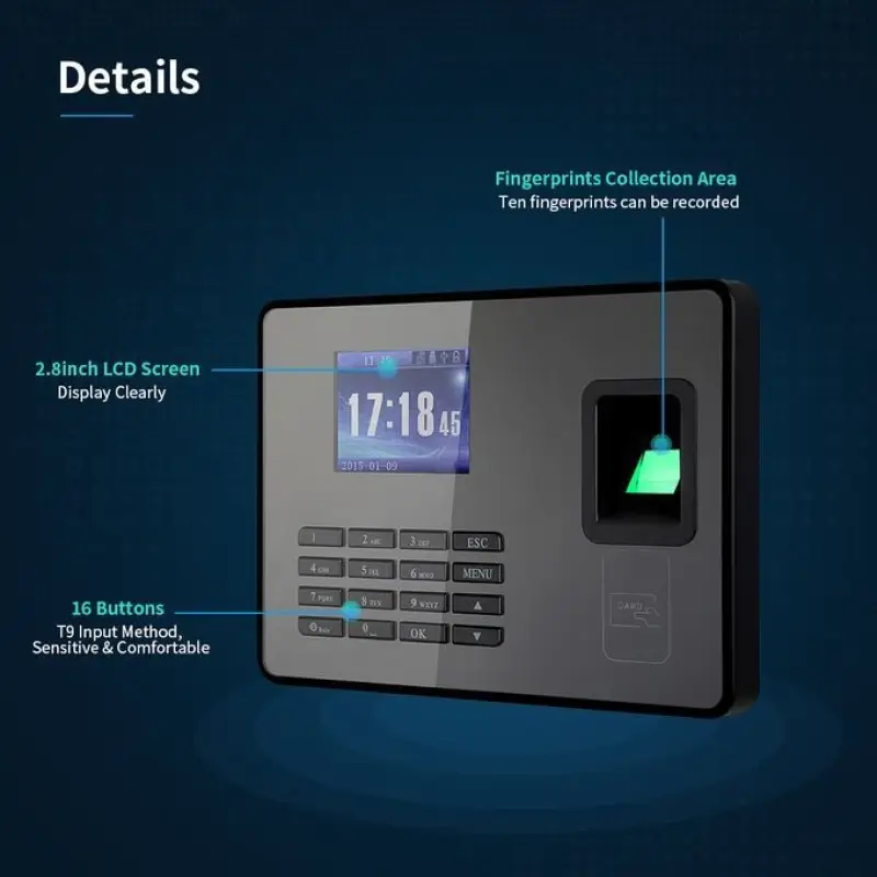 Product image of Biometric Attendance Machine P8/Hajiri Device / ID card/ Password