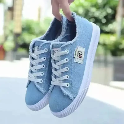 Buy Women's Denim Canvas Sneakers in Nepal