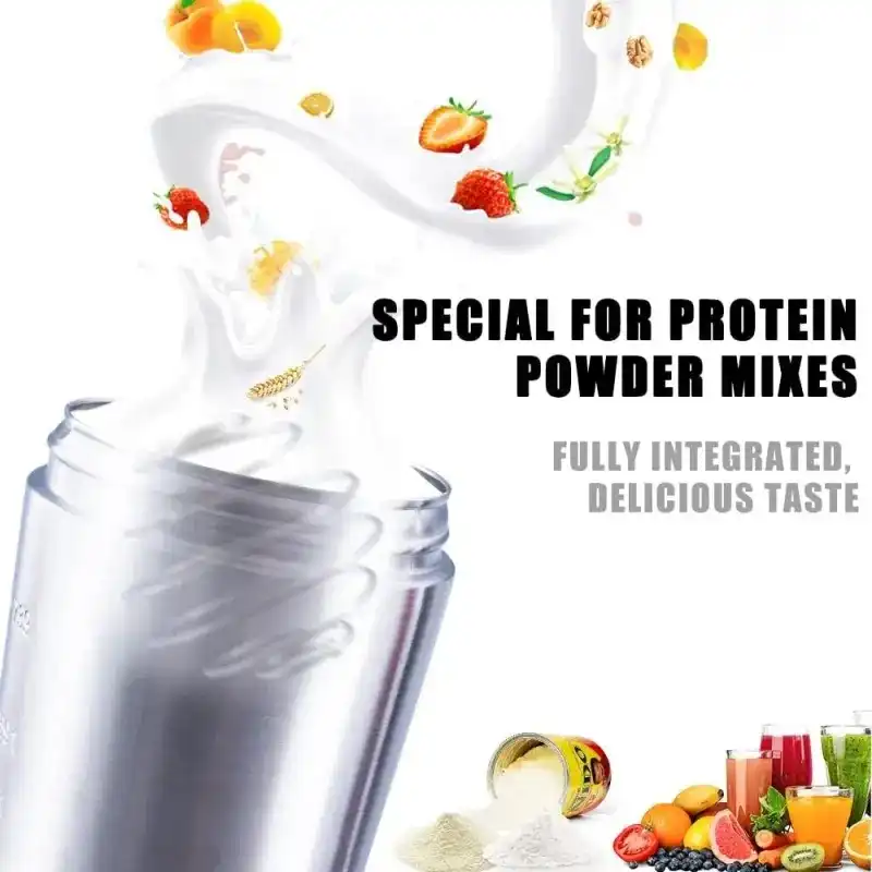 Product image of Premium Gym Shaker Stainless Steel Bottle With Wire Whisk – 739 ml
