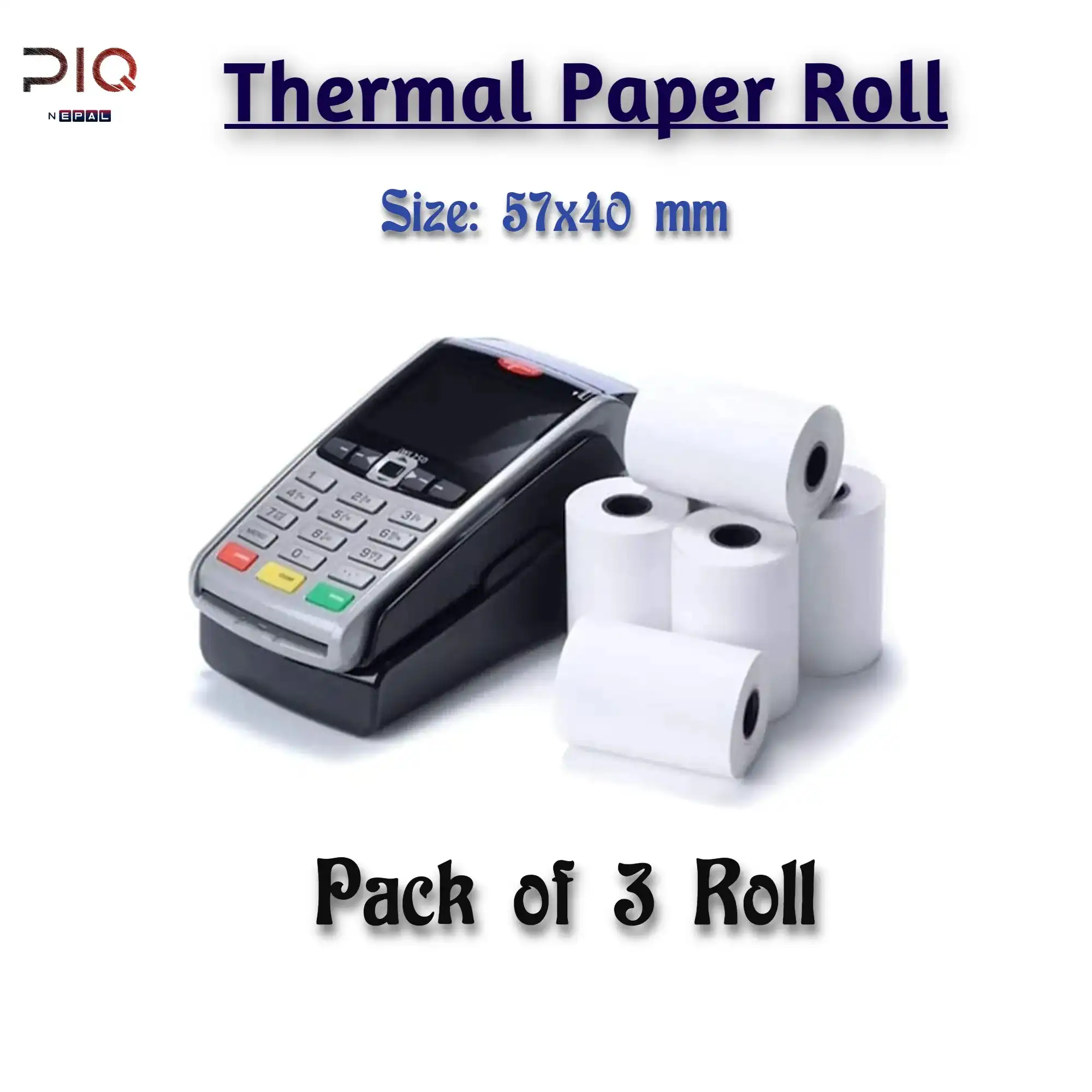 Product image of Thermal paper 57 mm x 40 mm 3 pcs roll / 57 mm Thermal Paper Roll