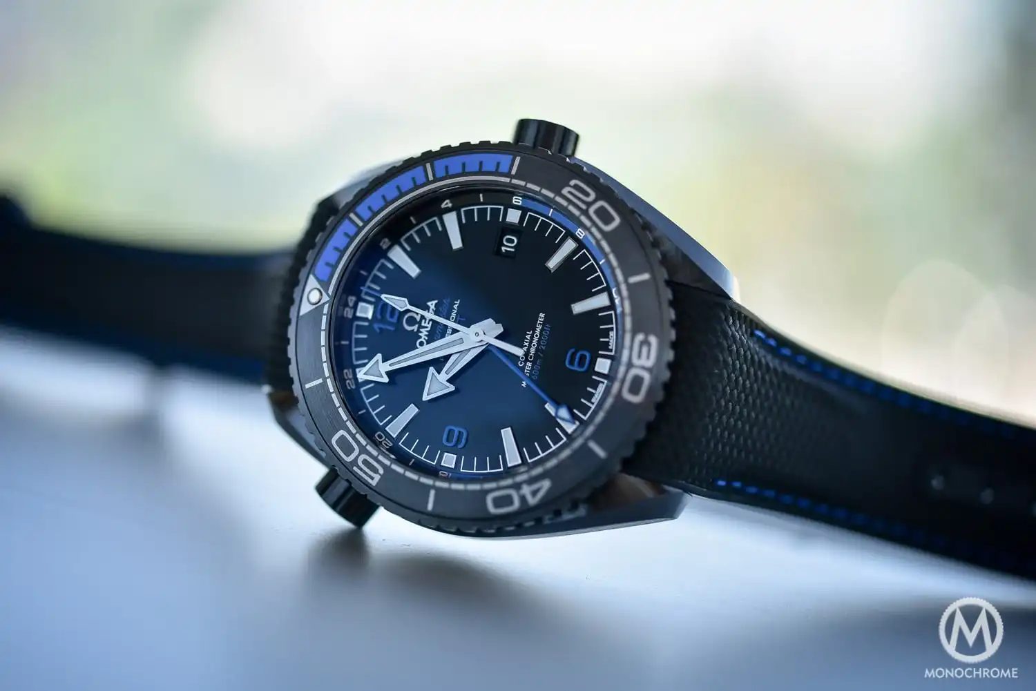 Product image of Omega Seamaster Planet Ocean 600M GMT Premium Replica Watch