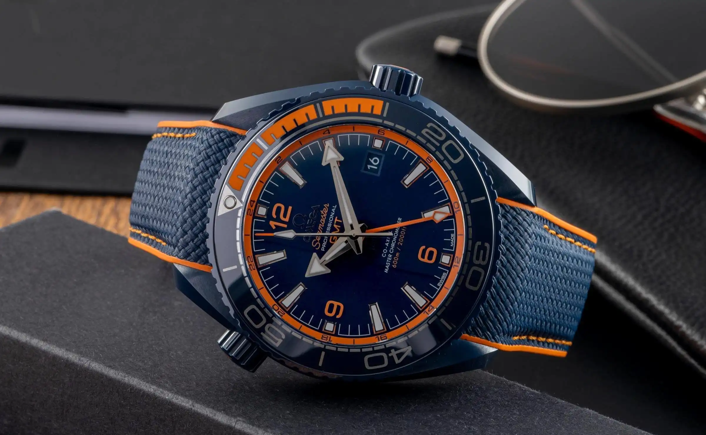 Product image of Omega Seamaster Planet Ocean 600M GMT Premium Replica Watch