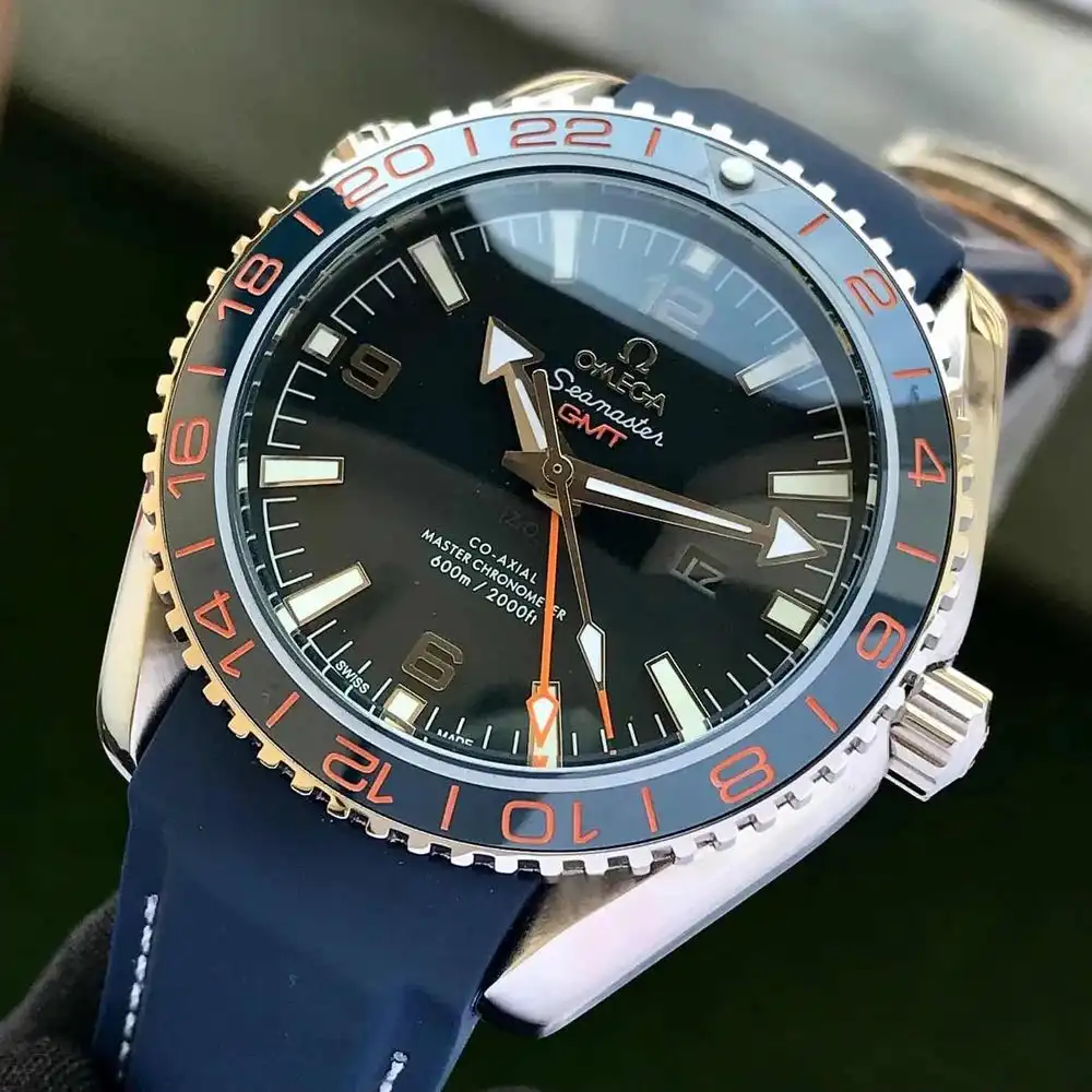 Product image of Omega Seamaster Planet Ocean 600M GMT Premium Replica Watch