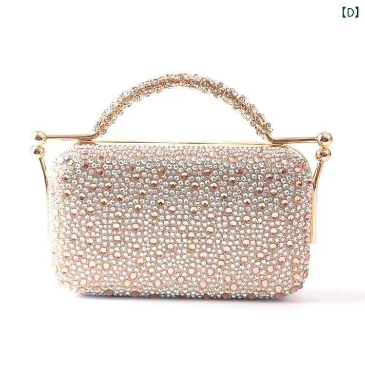 Product image of Rhinestone or crystal-embellished evening clutch bag  l FSC-00115
