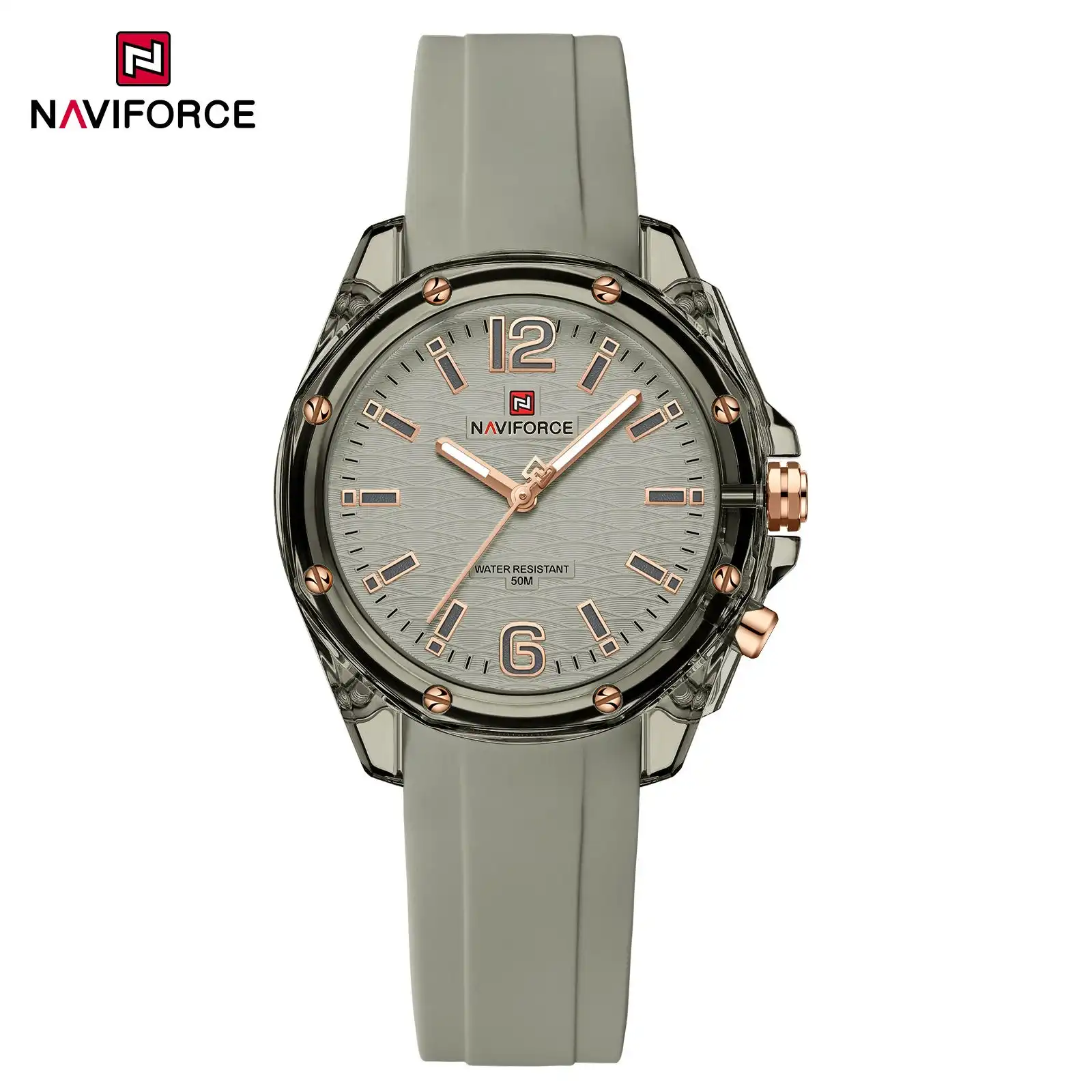 Product image of Naviforce NF6103 women's quartz watch with multiple color variants.