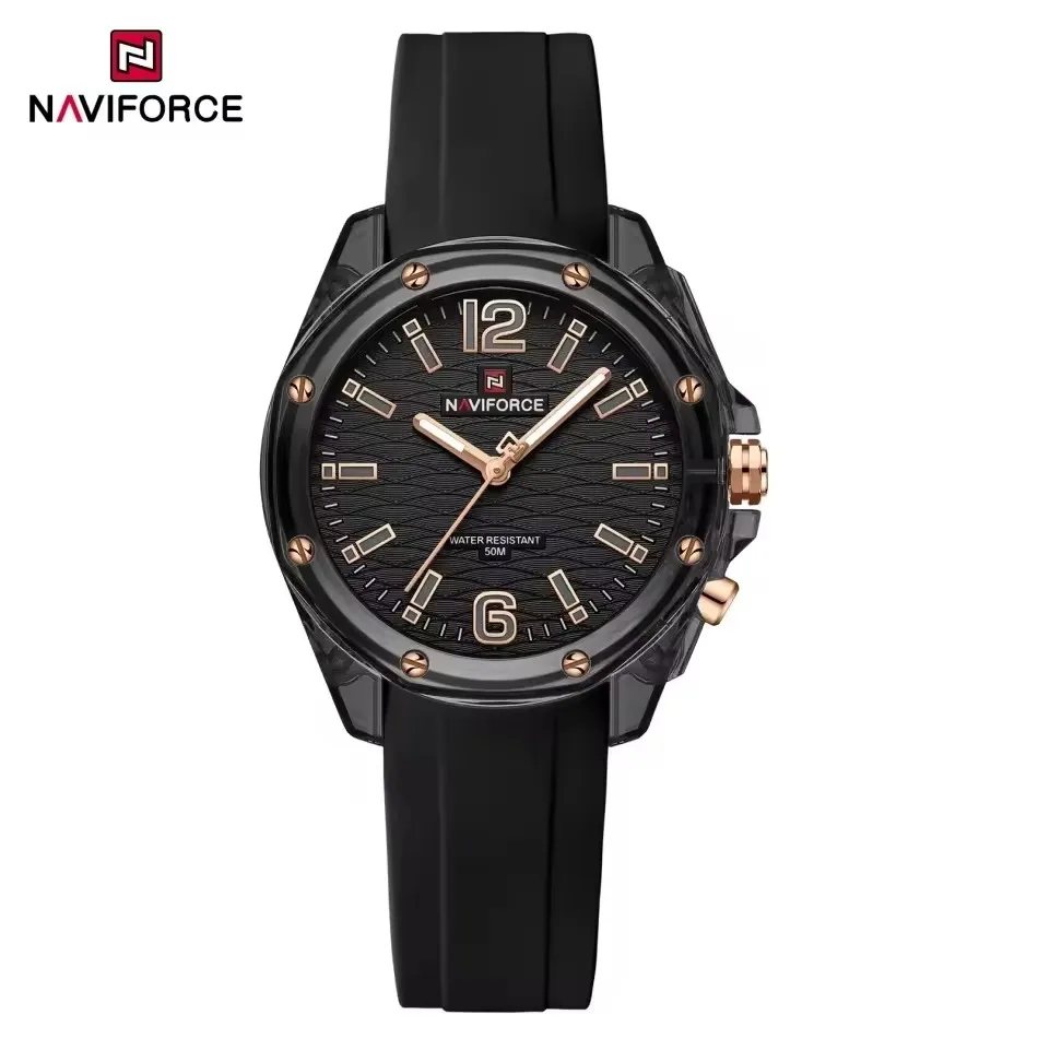 Product image of Naviforce NF6103 women's quartz watch with multiple color variants.