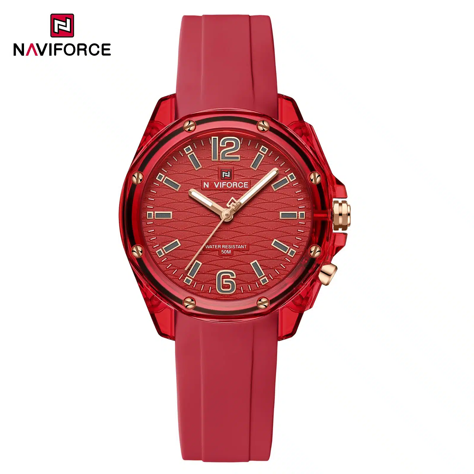 Product image of Naviforce NF6103 women's quartz watch with multiple color variants.