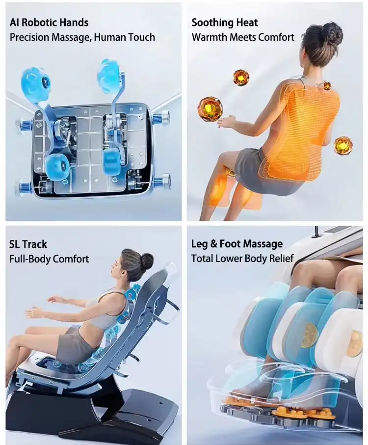 Product image of AI-Powered SL-Track Massage Chair with Zero Gravity & Voice Control MSP-00107