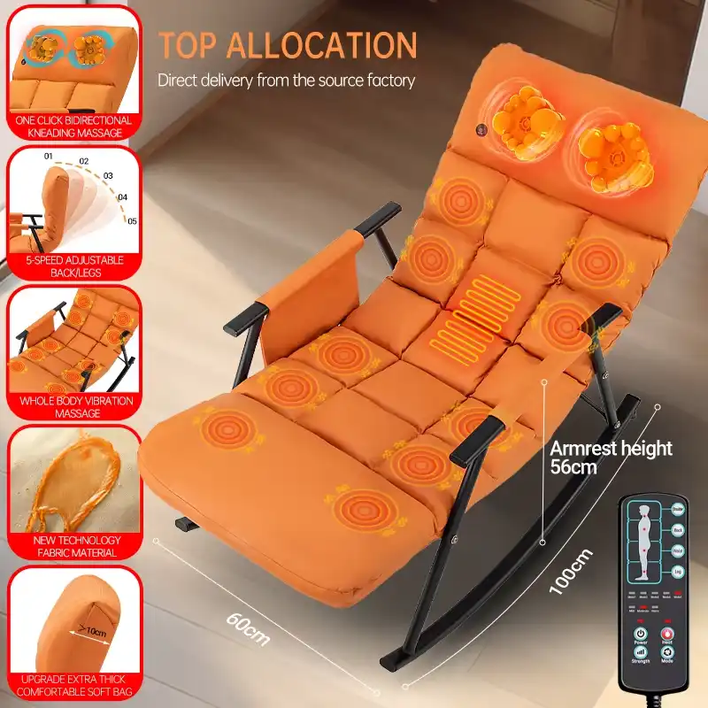Product image of Luxury Rocking Massage Chair with Neck Kneading & Heat MSP-00109