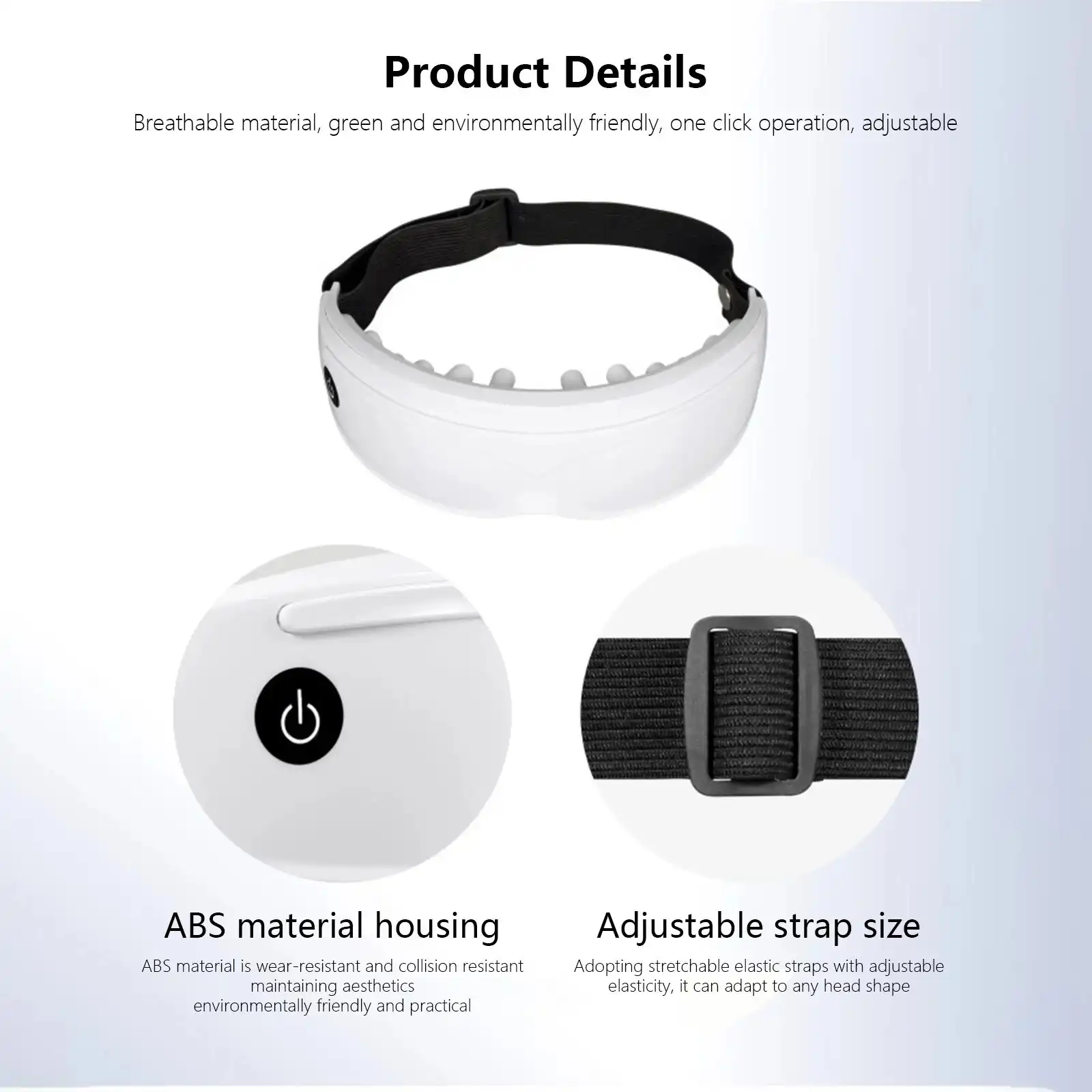 Product image of Smart Electric Eye Massager – Vibrating Thermal Compression Eye Care Device for Stress Relief, Dark Circles, and Improved Sleep  MSP-00110