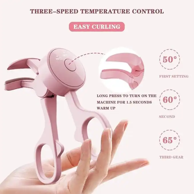 Product image of Professional Rechargeable Electric Heated Eyelash Curler – Portable Long-Lasting Lash Lift Tool FSC-00130