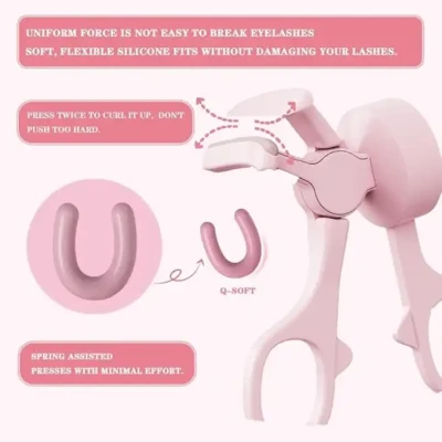 Professional Rechargeable Electric Heated Eyelash Curler – Portable Long-Lasting Lash Lift Tool FSC-00130