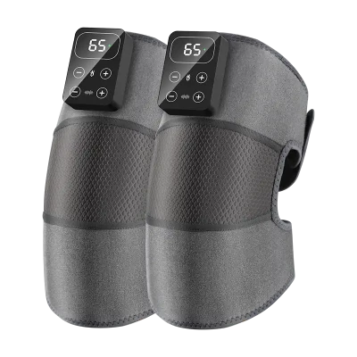 Electric Heated Knee Massager with Vibration – Infrared Thermal Therapy Wrap for Arthritis & Joint Pain Relief UNC-00503 Double Pack