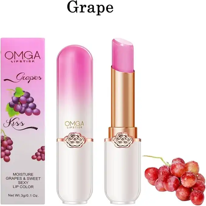 Product image of OMGA Fruit Jelly Lipstick Set,Color Changing Lipstick,Moisturizer Long Lasting Lip Care Lip Balm Magic Lip Gloss Lip Tint Stain Gloss Set for Women FSC-00127