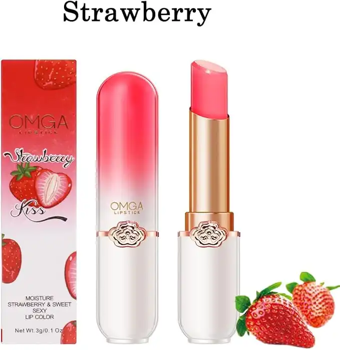 Product image of OMGA Fruit Jelly Lipstick Set,Color Changing Lipstick,Moisturizer Long Lasting Lip Care Lip Balm Magic Lip Gloss Lip Tint Stain Gloss Set for Women FSC-00127