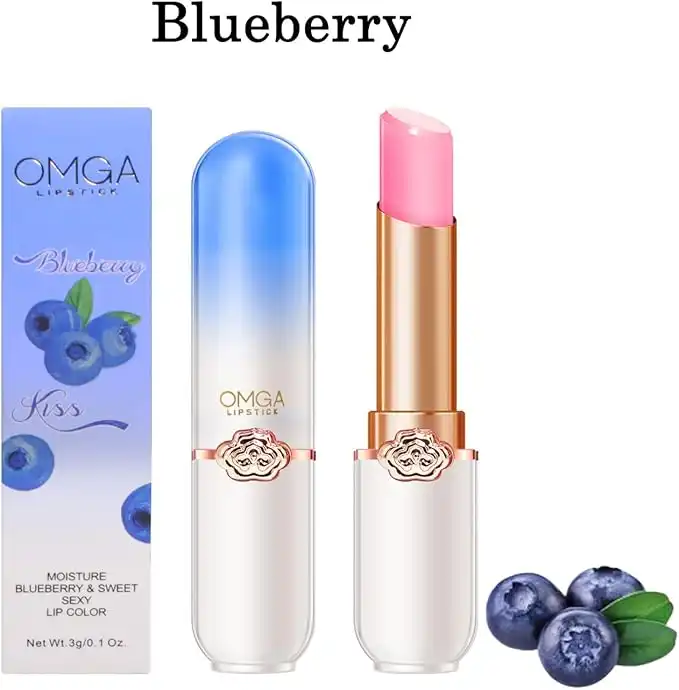 Product image of OMGA Fruit Jelly Lipstick Set,Color Changing Lipstick,Moisturizer Long Lasting Lip Care Lip Balm Magic Lip Gloss Lip Tint Stain Gloss Set for Women FSC-00127