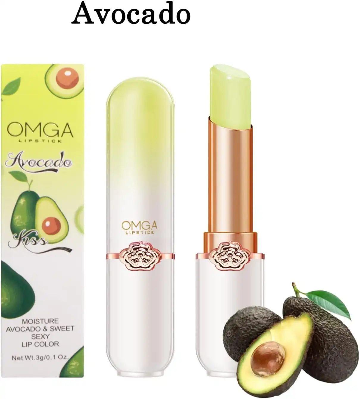 Product image of OMGA Fruit Jelly Lipstick Set,Color Changing Lipstick,Moisturizer Long Lasting Lip Care Lip Balm Magic Lip Gloss Lip Tint Stain Gloss Set for Women FSC-00127
