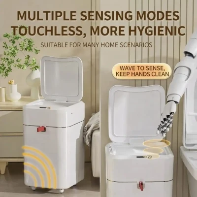 Pure Hygiene 20L Smart Sensor Automatic Trash Can with Air Pump – Touchless & Waterproof Dustbin HOME-00101