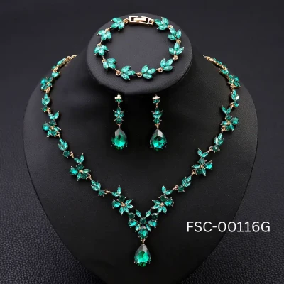 Exquisite Crystal Necklace Set for Women | Bridal & Party Wear Jewelry Set in Nepal