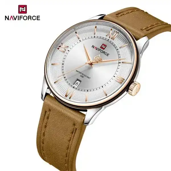 Product image of Naviforce NF9272L Luxury Men's Analog Watch – Genuine Leather Strap & Date Display