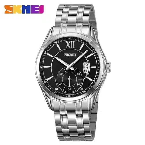 Product image of SKMEI 9319 Men's Business Elegant Quartz Watch - Stainless Steel Silver