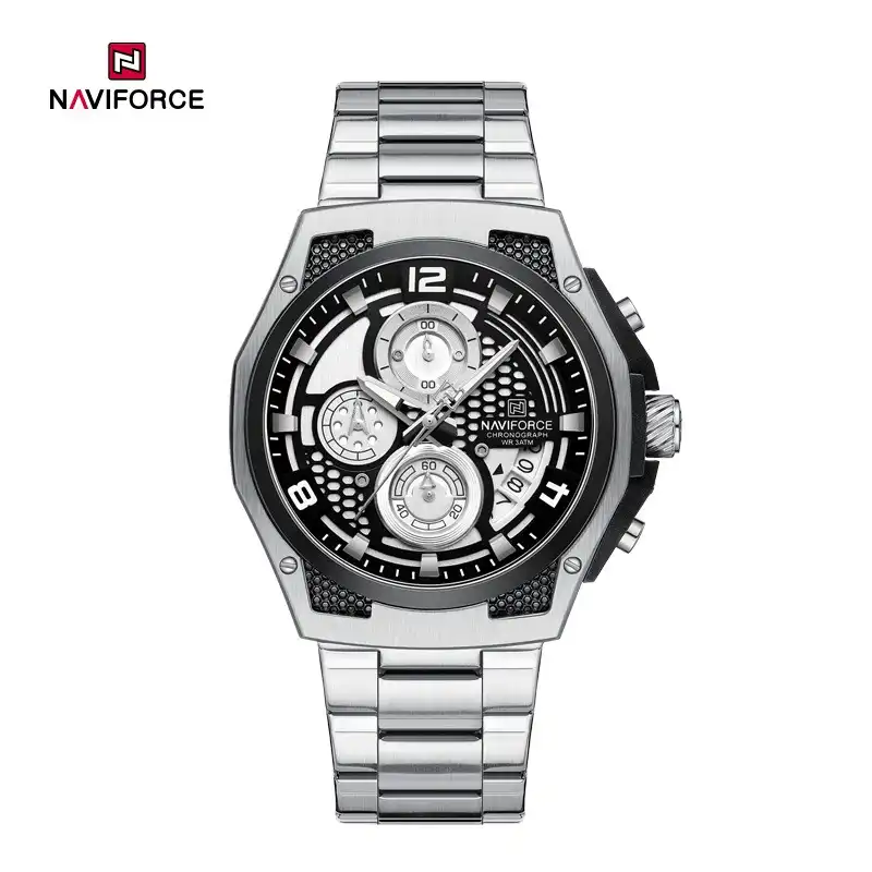 Product image of Naviforce NF8051S Men's Luxury Stainless Steel Chronograph Watch – Waterproof & Luminous