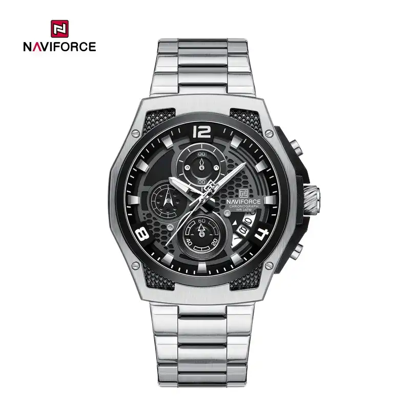 Product image of Naviforce NF8051S Men's Luxury Stainless Steel Chronograph Watch – Waterproof & Luminous