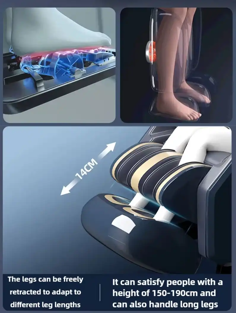 Product image of PIQ 4D Luxury Zero Gravity SL-Track Massage Chair with AI Health Detection & Voice Control MSP-00113