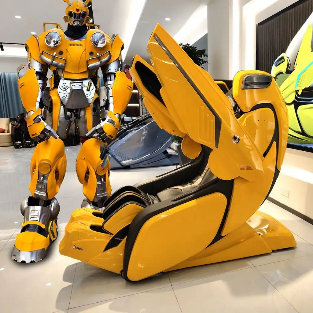 Product image of PIQ ROBO B01 Bumblebee Cybertronic AI Luxury  4D Full Body Massage Chair  Independent Hand & Leg Massage | Zero Gravity |  SL Track | MSP-00114