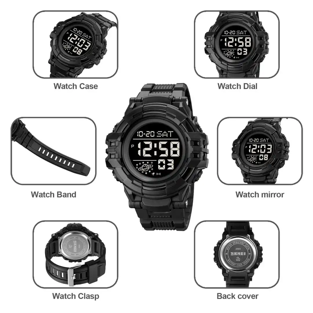 Product image of SKMEI 2003 Men’s Digital Sports Watch – 50M Waterproof Multifunction Wristwatch