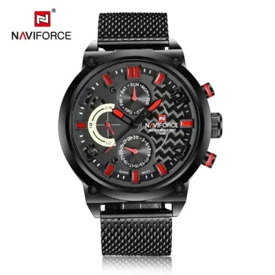 NF9068L NEVIFORCE Men’s Luxury Quartz Watch | 3ATM Water Resistant Chronograph Style Watch with Japan Seiko Movement