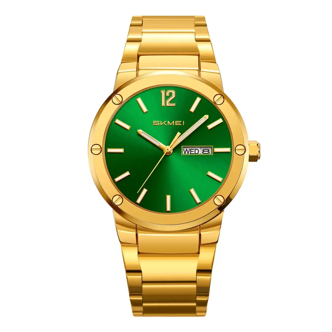 Product image of SKMEI 9400 Quartz Watch for Men - Classic Stainless Steel Business & Casual Wristwatch with Day-Date Display