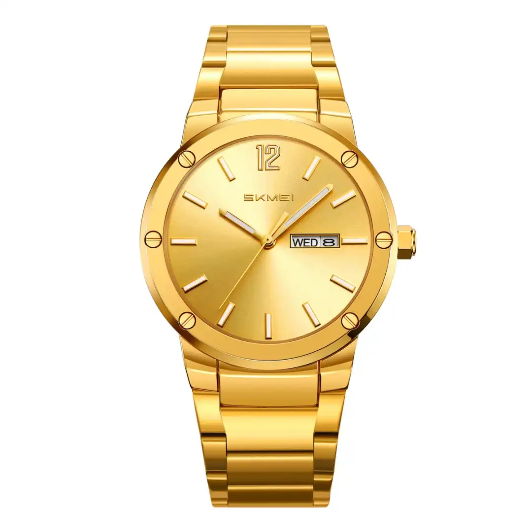 Product image of SKMEI 9400 Quartz Watch for Men - Classic Stainless Steel Business & Casual Wristwatch with Day-Date Display