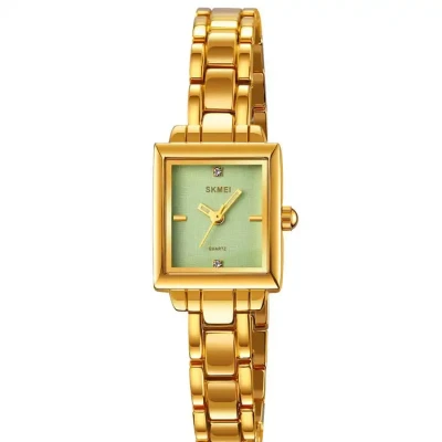 SKMEI 2315 Small Square Ladies Quartz Watch – Elegant Stainless Steel Wristwatch for Women in Nepal