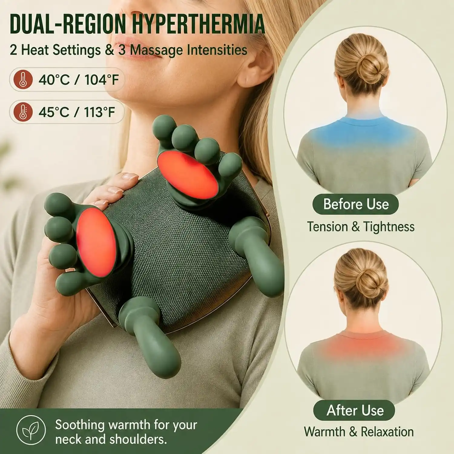 Product image of Bionic 6D Hand-Shaped Neck & Shoulder Massager – Electric Kneading Massage Machine for Neck, Back, Waist & Body Relaxation MSP-00116