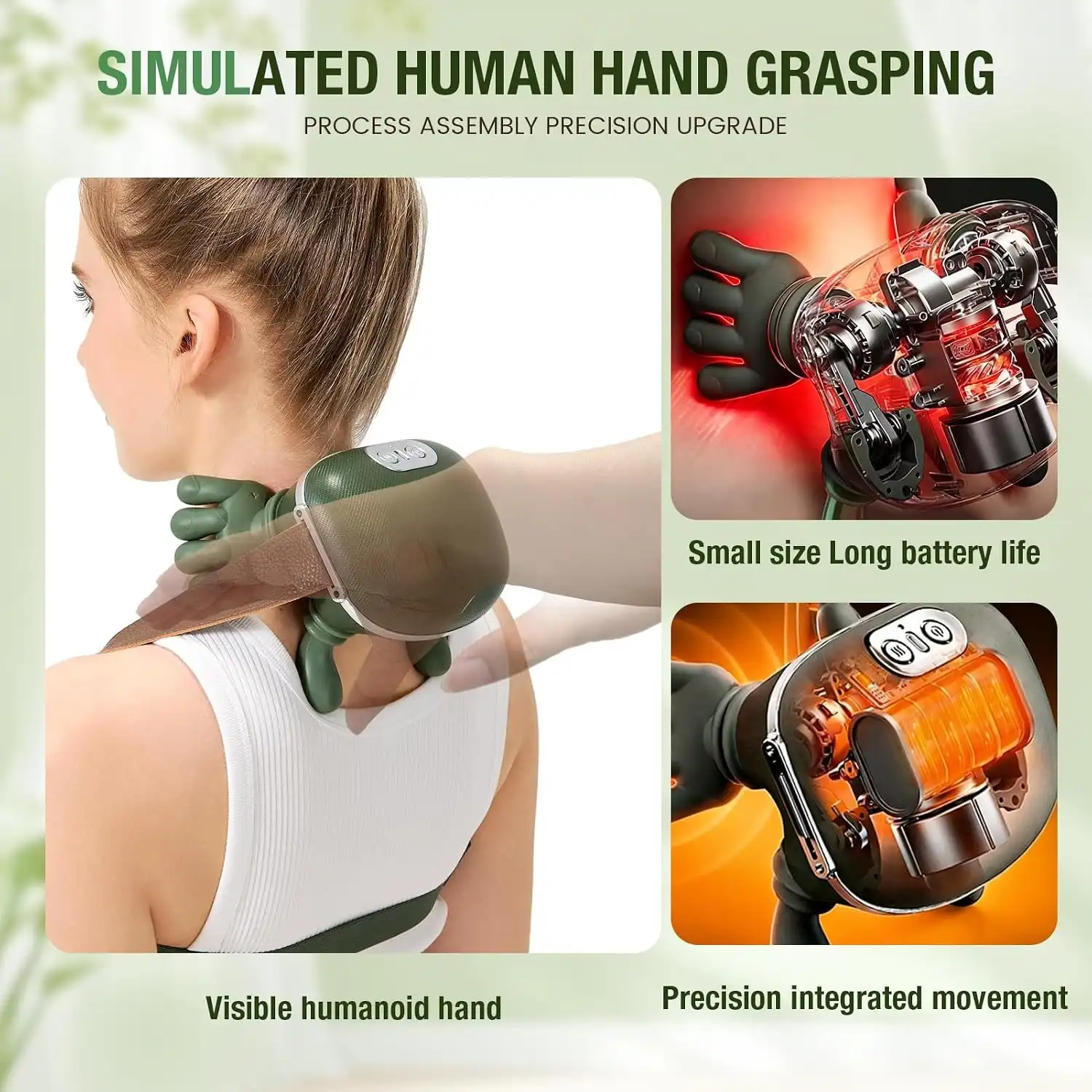 Product image of Bionic 6D Hand-Shaped Neck & Shoulder Massager – Electric Kneading Massage Machine for Neck, Back, Waist & Body Relaxation MSP-00116