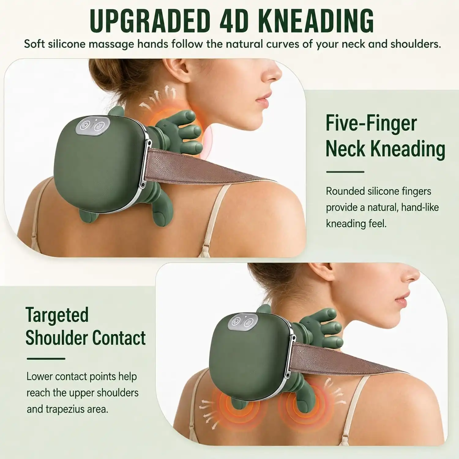 Product image of Bionic 6D Hand-Shaped Neck & Shoulder Massager – Electric Kneading Massage Machine for Neck, Back, Waist & Body Relaxation MSP-00116