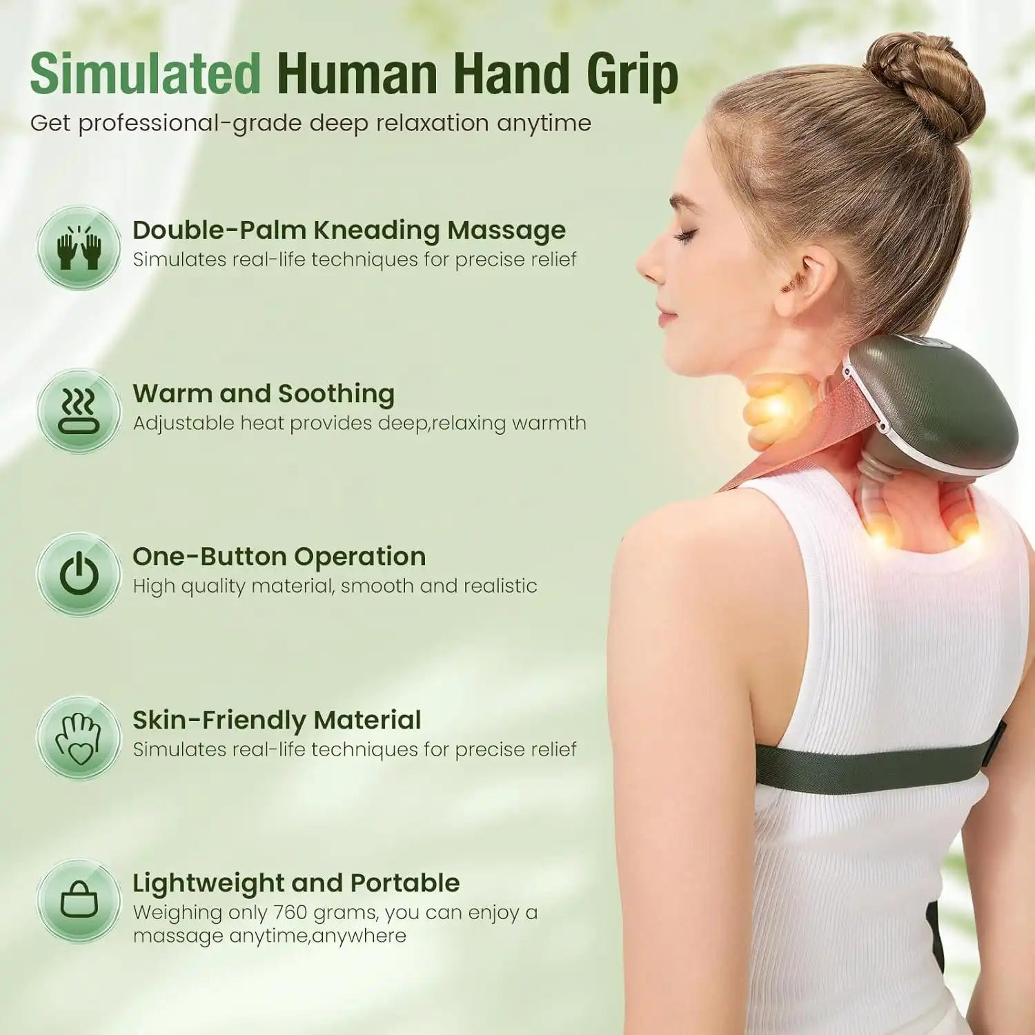 Product image of Bionic 6D Hand-Shaped Neck & Shoulder Massager – Electric Kneading Massage Machine for Neck, Back, Waist & Body Relaxation MSP-00116