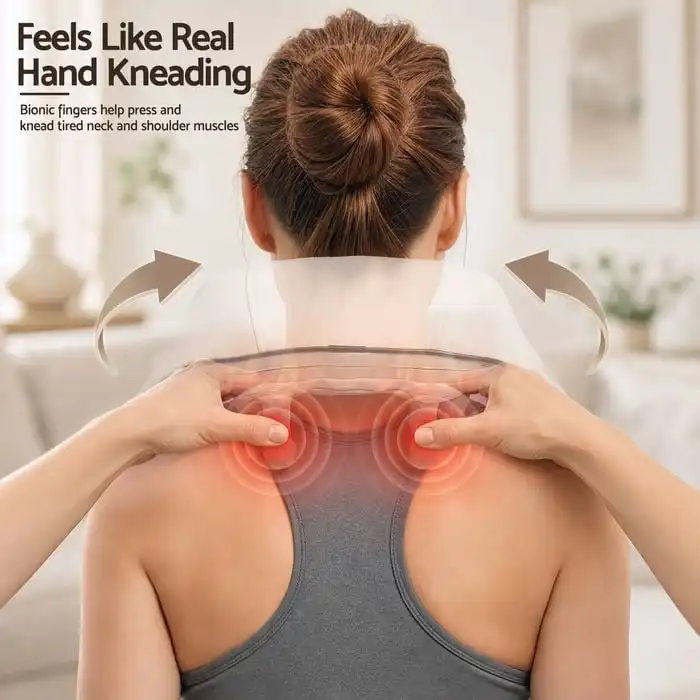 Product image of 4D Deep Tissue Neck and Back Massager with Heat | Electric Shiatsu Shoulder & Full Body Massage Belt for Pain Relief MSP-00117