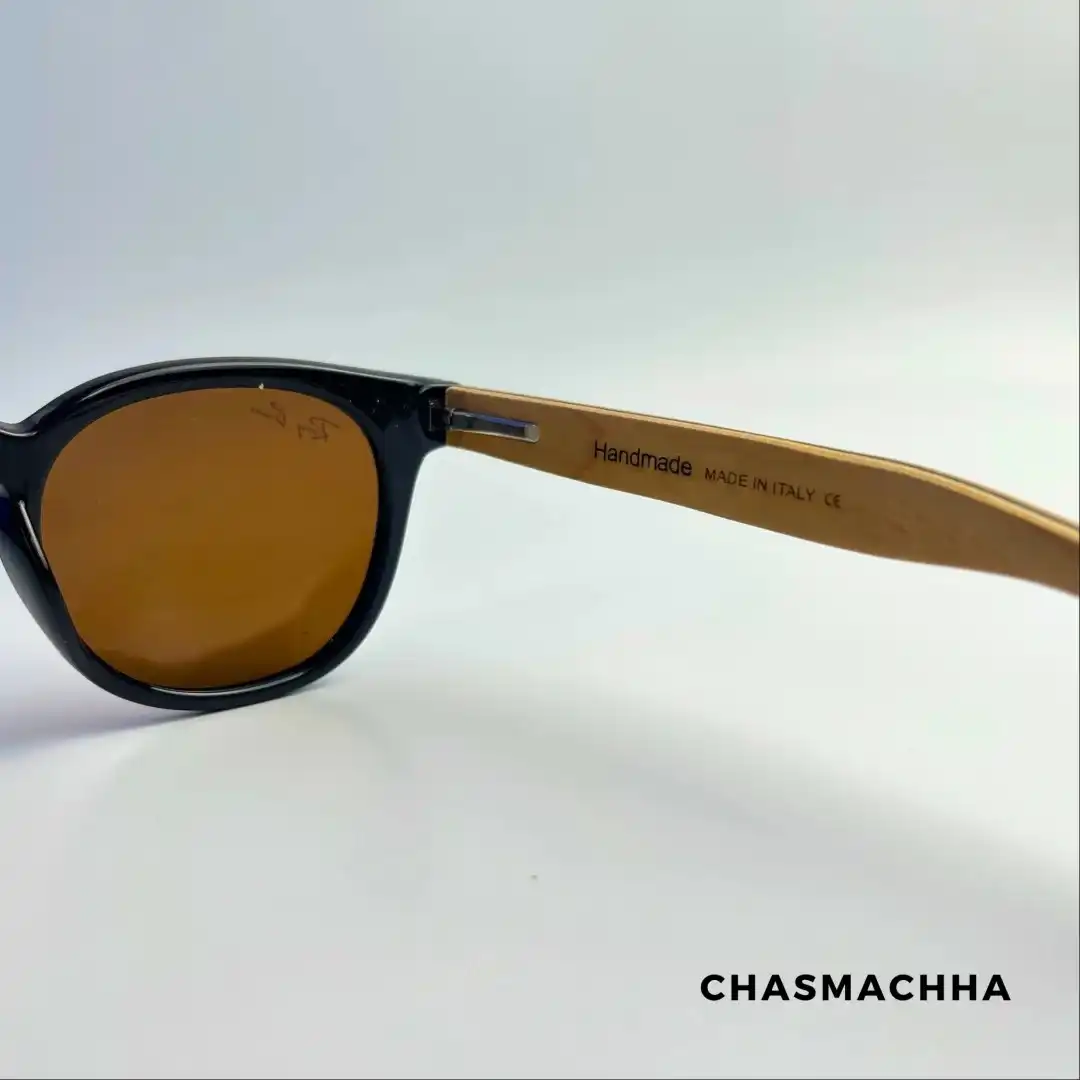 Product image of Handmade Wooden Rayban Shared Brown&Black Sunglass