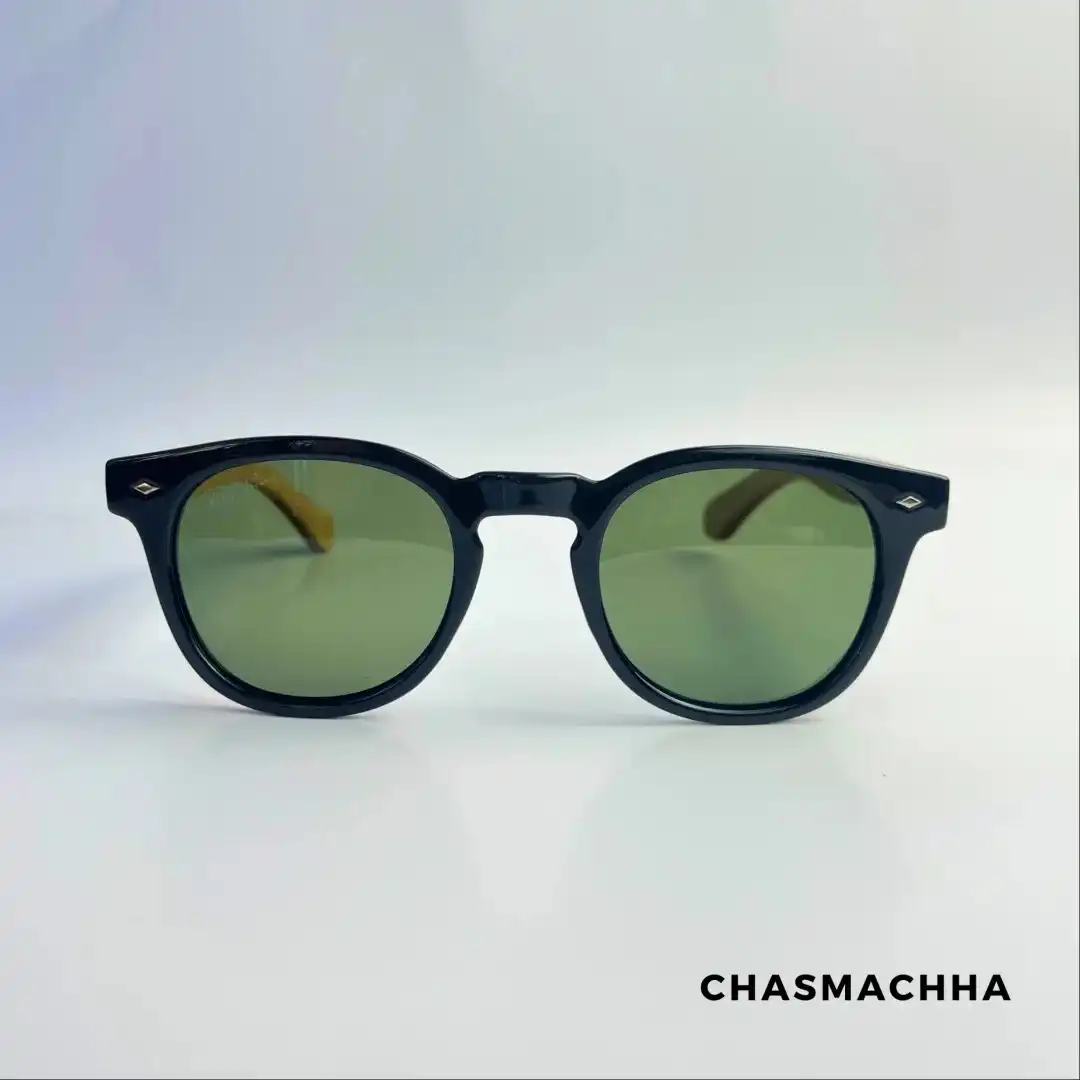 Product image of Handmade Wooden Rayban Shared Green&Black Sunglass